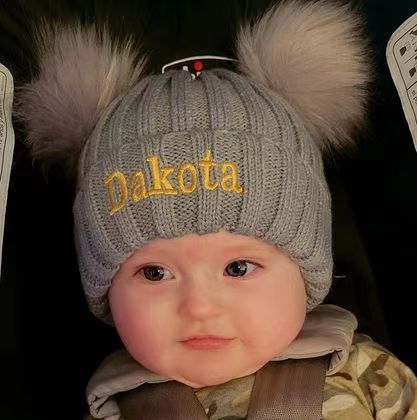 Personalized Embroidery Kid Pom Pom Hat and Scarf for Comfort & Unique 