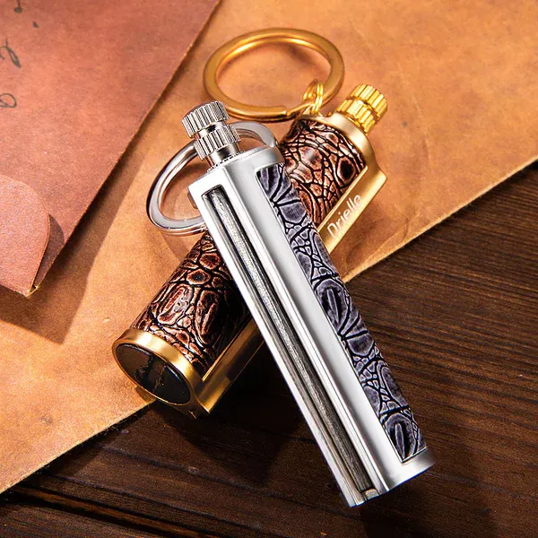 Personalized Dragon Breath Immortal Lighter Fire Starter Permanent Match Keychain Men's Birthday Gift