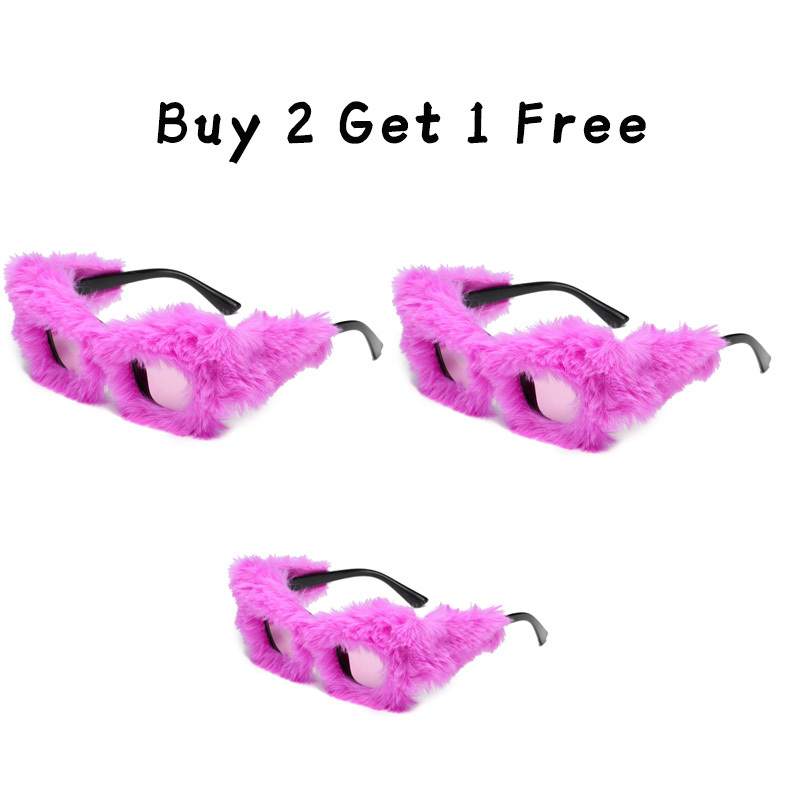 Plush Square Frame Sunglasses