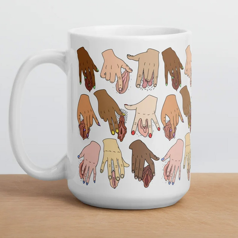Funny graffiti mug