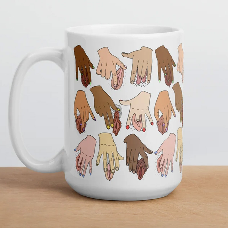 Funny graffiti mug