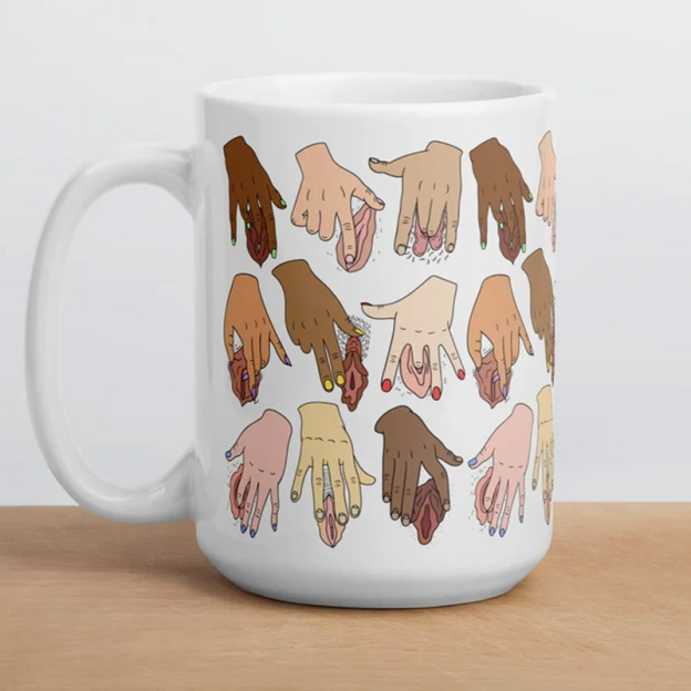 Funny graffiti mug