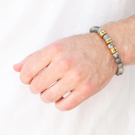 Custom Beaded Bracelet for Men