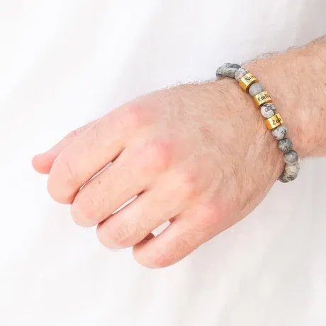 Custom Beaded Bracelet for Men