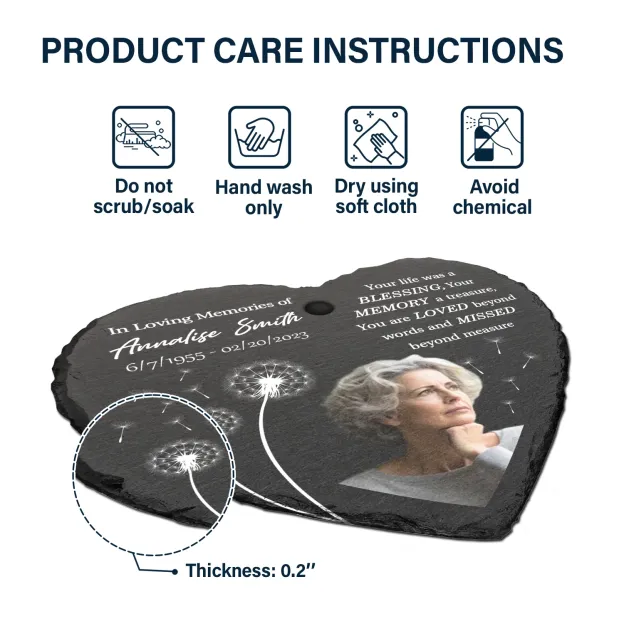 Personalized Heart Shaped Garden Slate & Hook