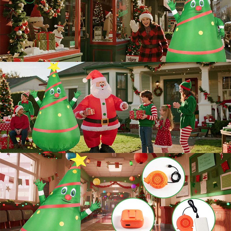 Inflatable Christmas tree costume