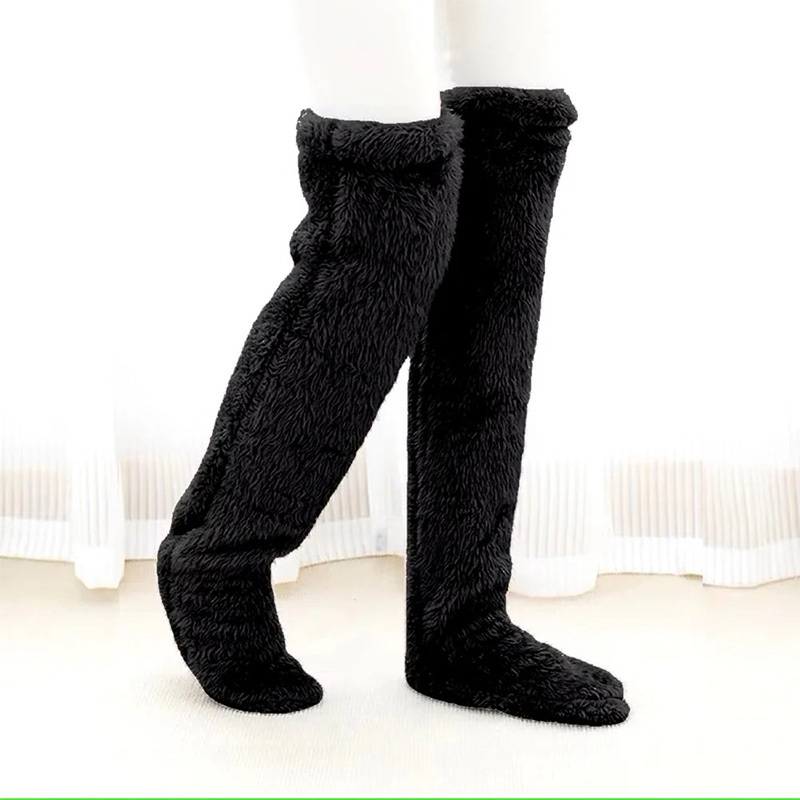 High-top thermal knee socks