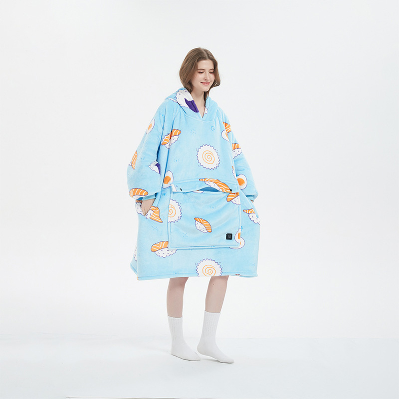 Double-layered thickened lazy-person pajamas