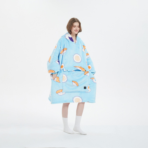 Double-layered thickened lazy-person pajamas