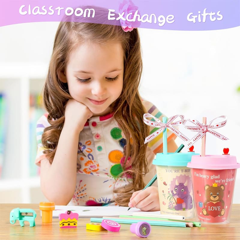 Valentine's Day Stationery Milk Tea Cup Gift