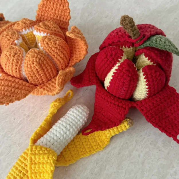 Crocheted Fruit Toys