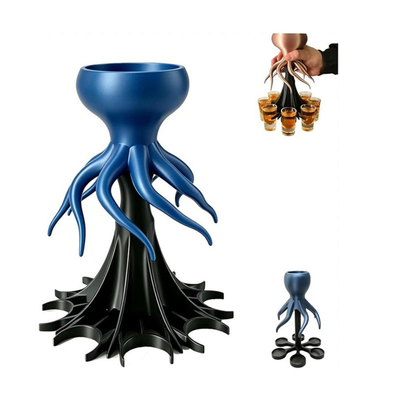 3D Printed Octopus-Shaped Beverage Dispenser