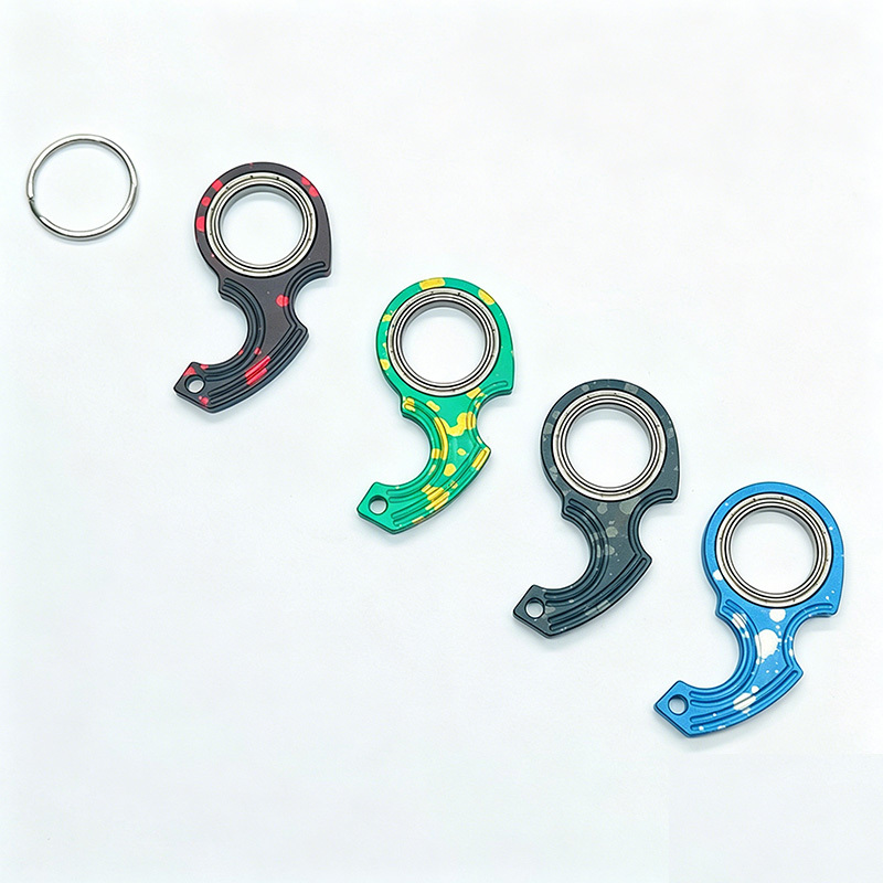 Rotating decompression keychain