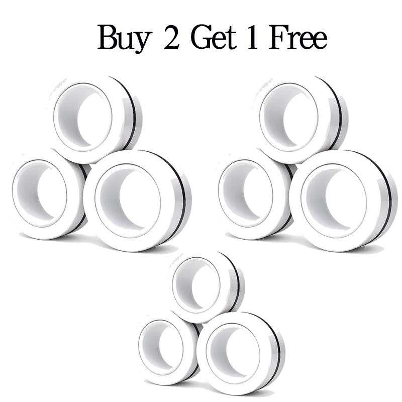 Magnetic decompression fidget spinner