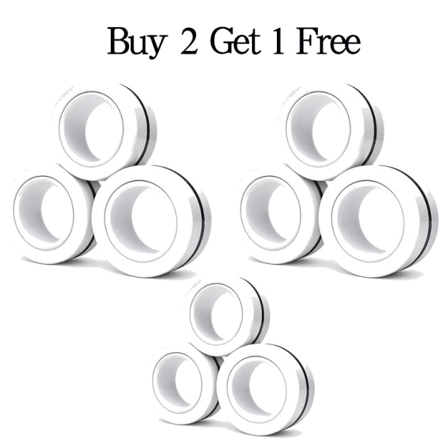 Magnetic decompression fidget spinner