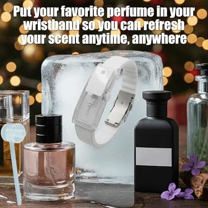Adjustable fragrance spray bracelet