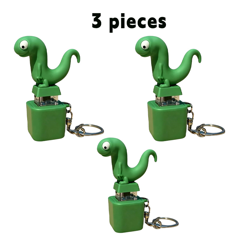 Lizard-shaped stress-relieving button keychain