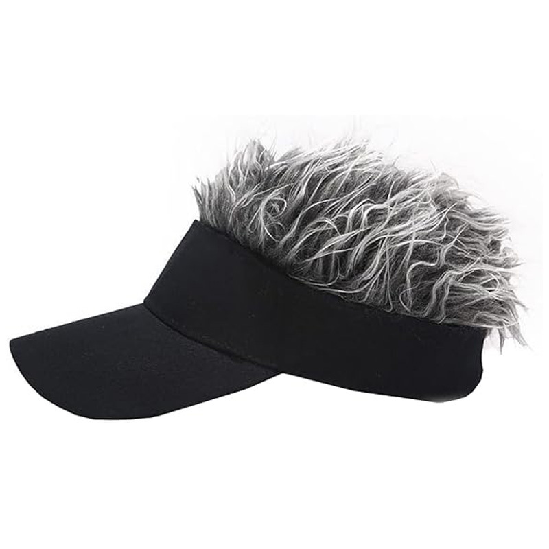 Fun wig sunshade baseball cap