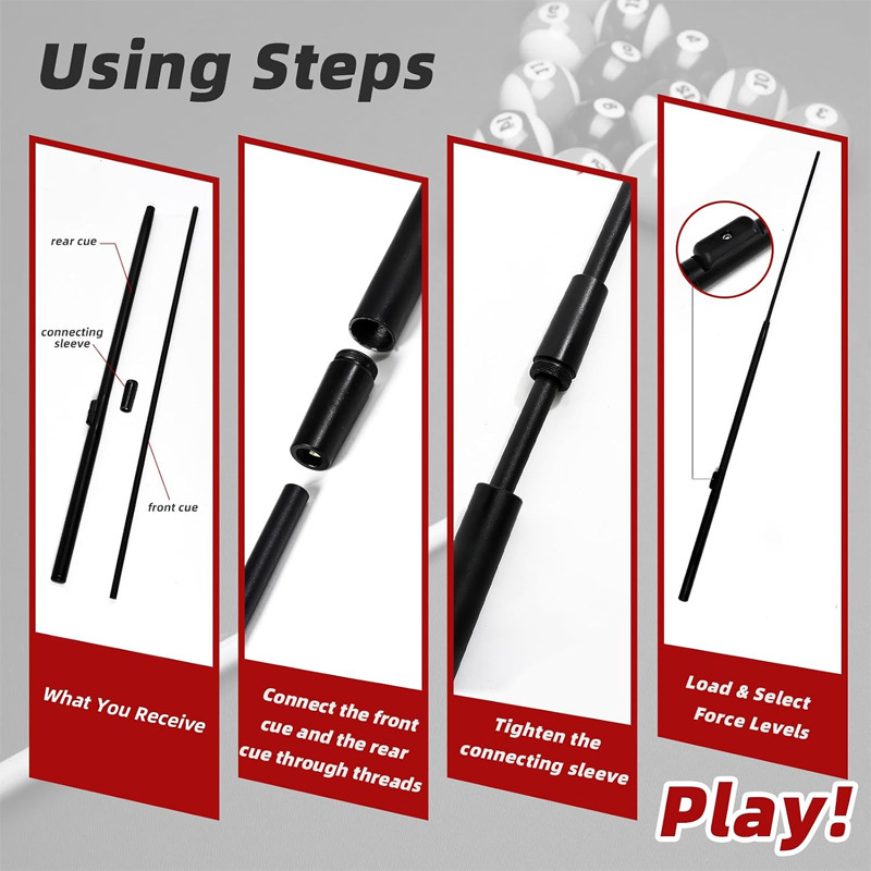 Automatic billiard cue