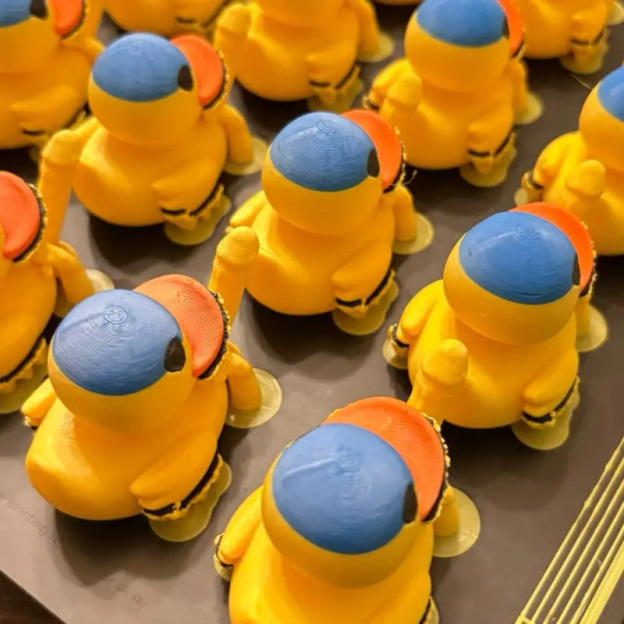 3D Fun Mini Yellow Duck Ornament