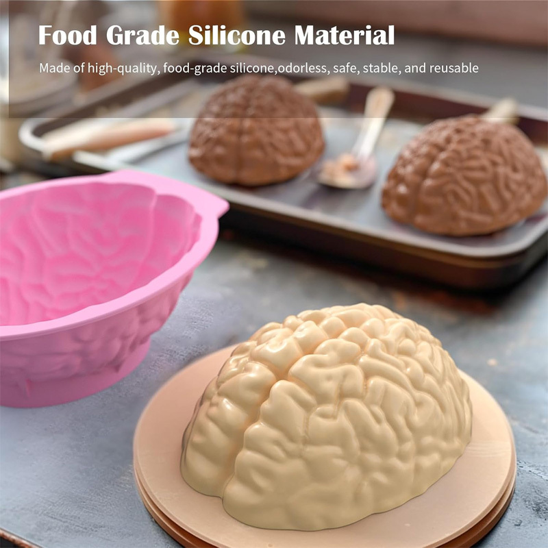 3D realistic silicone brain mold