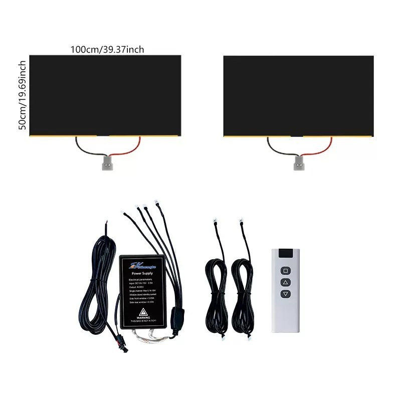 Smart remote control privacy window film