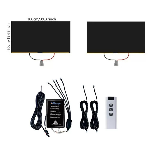 Smart remote control privacy window film