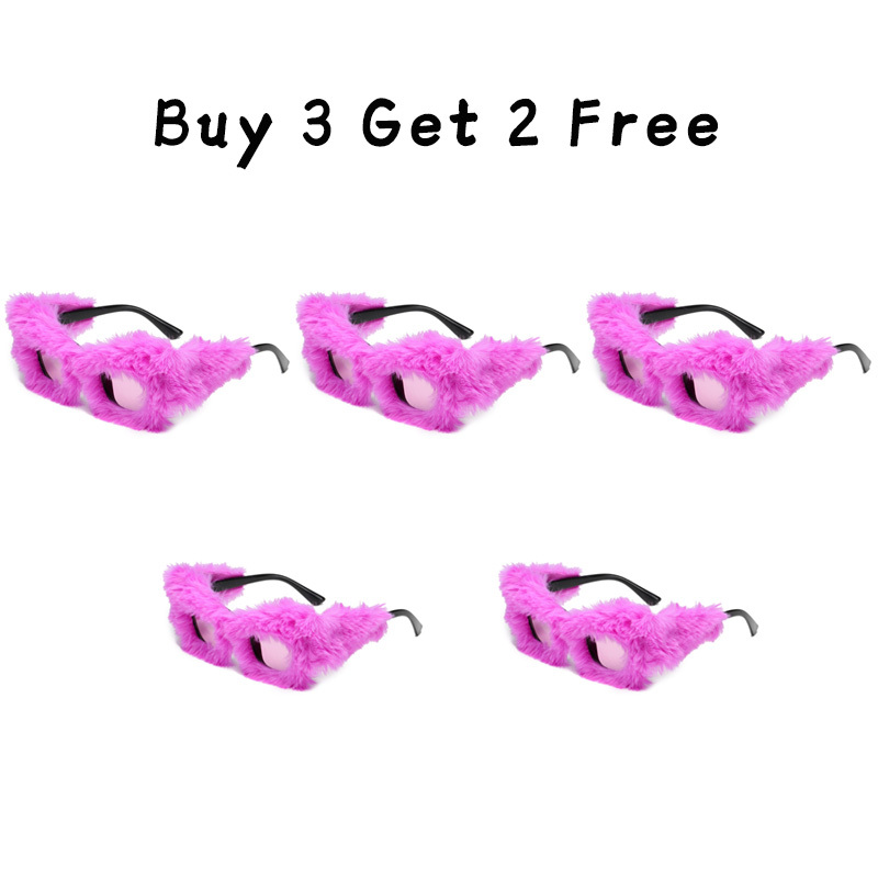 Plush Square Frame Sunglasses