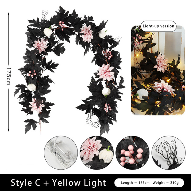 Simulation maple leaf decoration party rattan