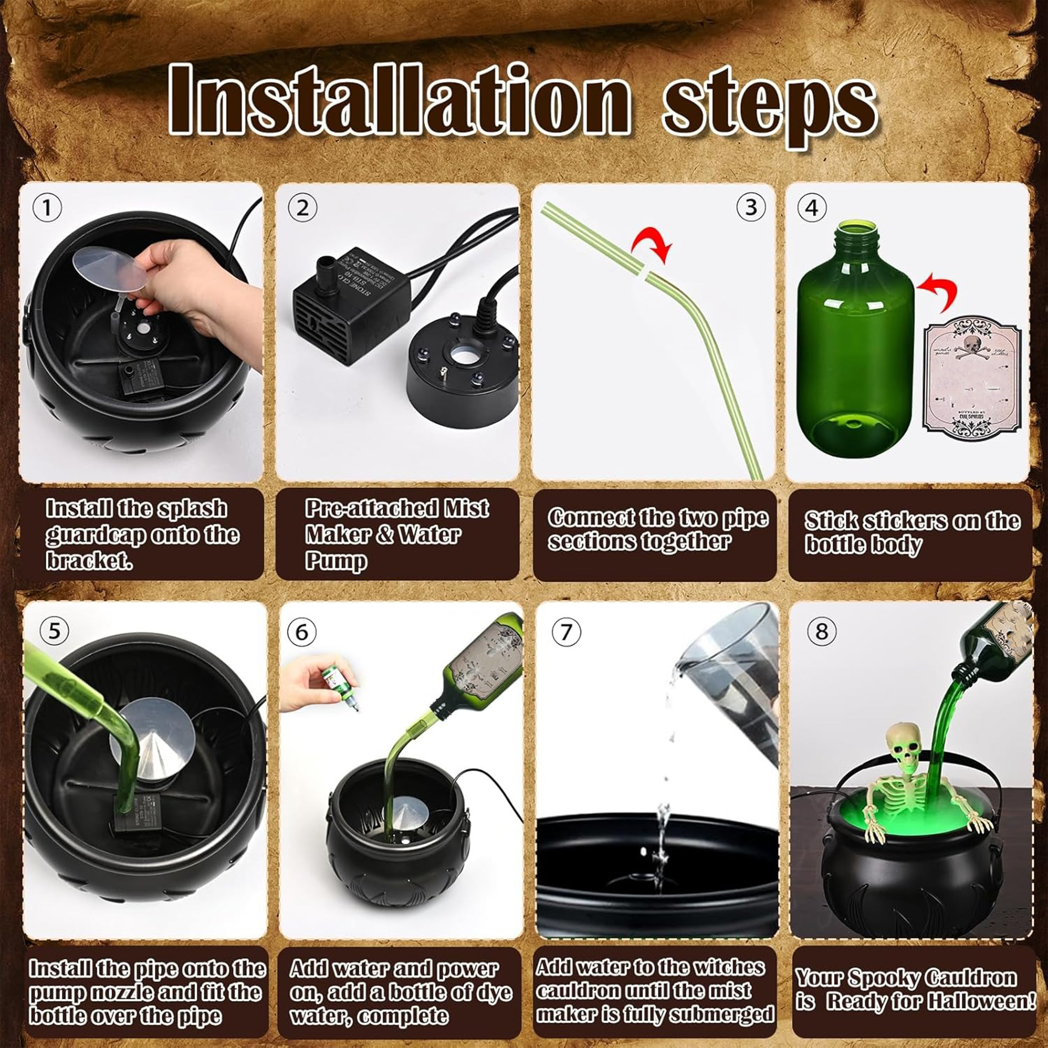 Halloween Gift Flame Witch Bucket