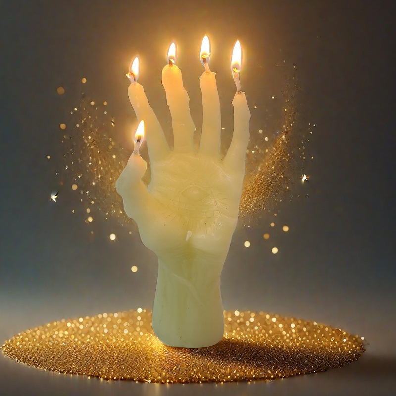 Burning finger candle props decoration