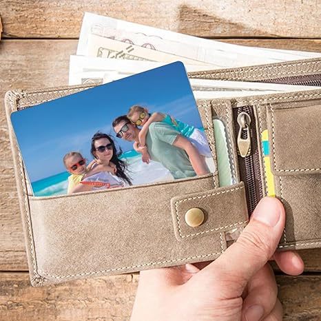 👍Personalized Picture/Text Wallet Metal Card💖