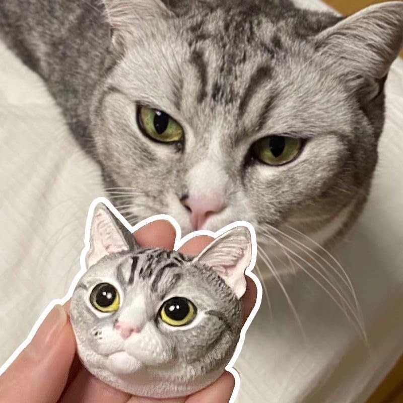 Customized Cute Pet Cartoon Fridge Magnets 3D Plaster Magnetic Stickers