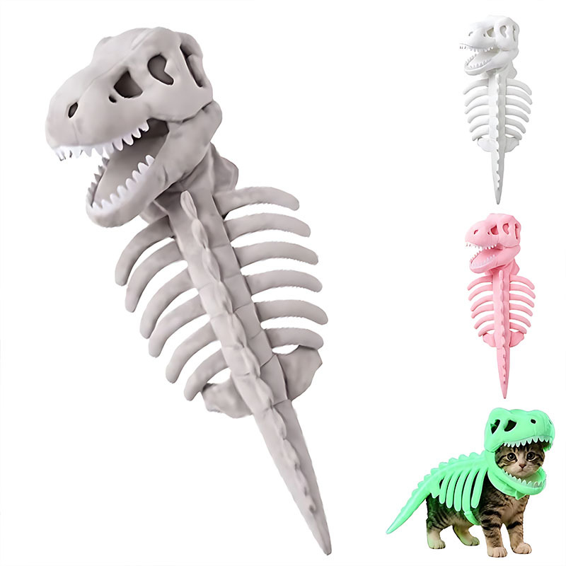 Pet Dinosaur Skeleton Costume