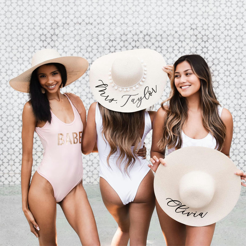 Custom Party Bridal Sun Hat
