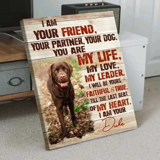 Custom Dog Portrait Poster, I am your dog Personalized photo pet gift for pet owners