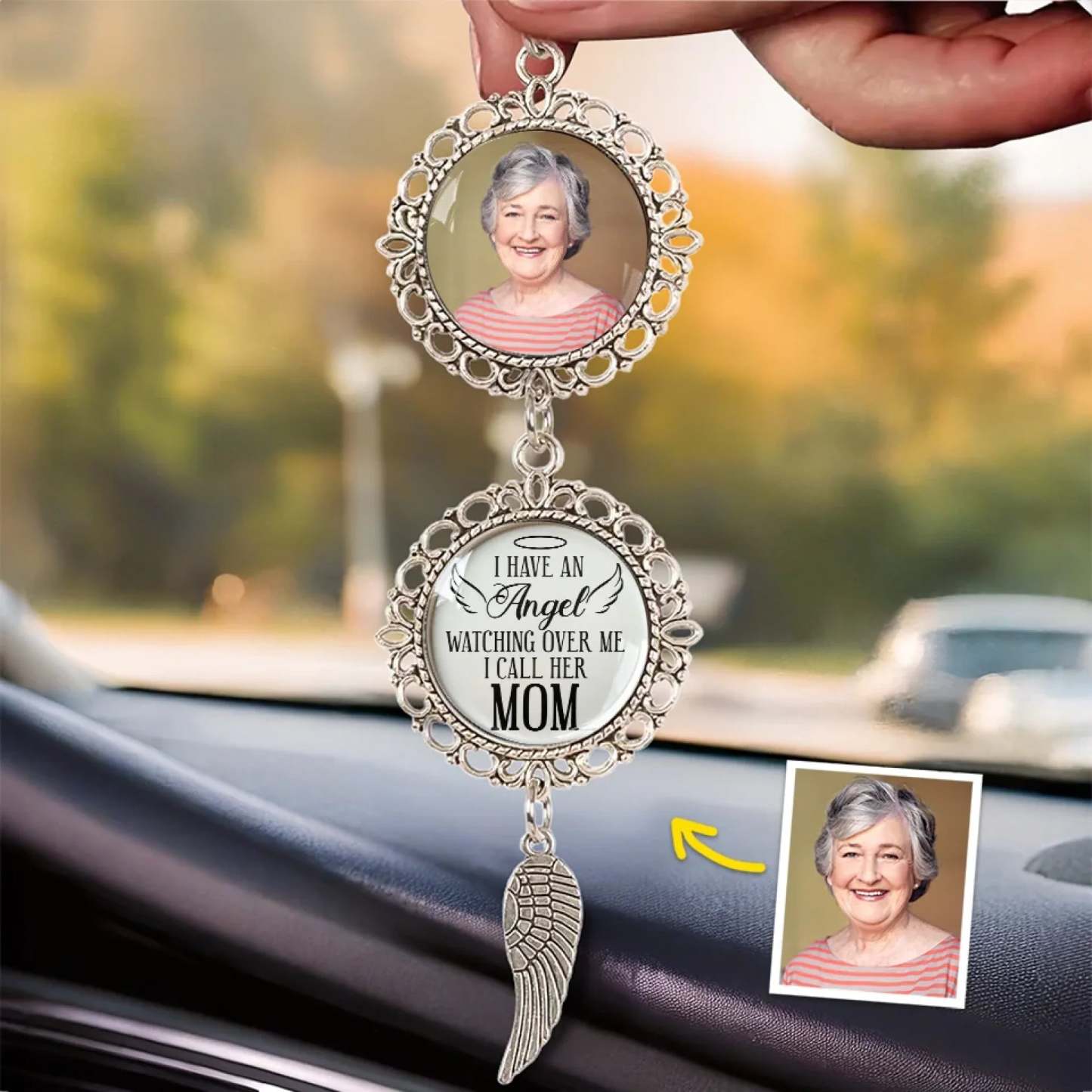 Commemorative personalized metal car ornaments