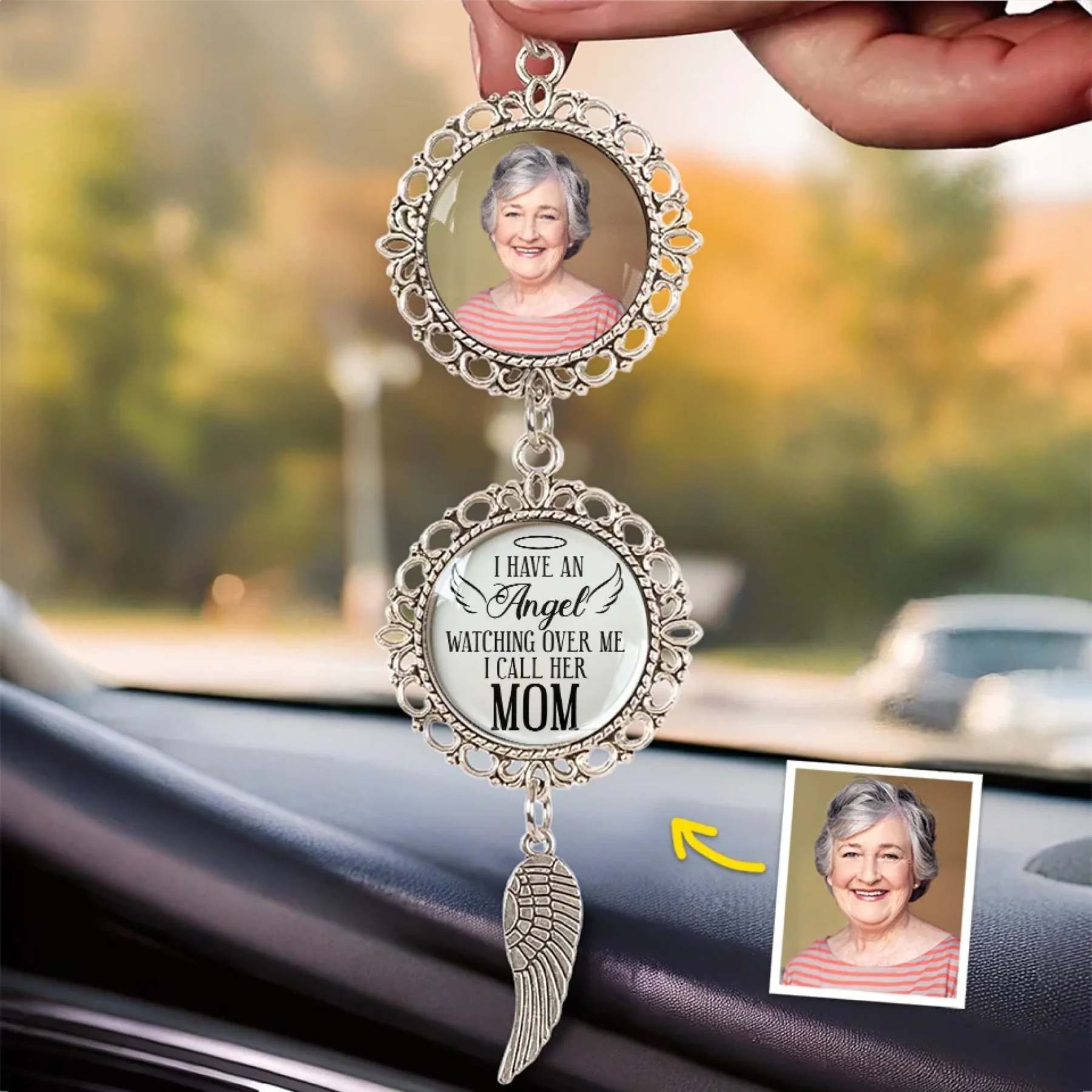 Commemorative personalized metal car ornaments