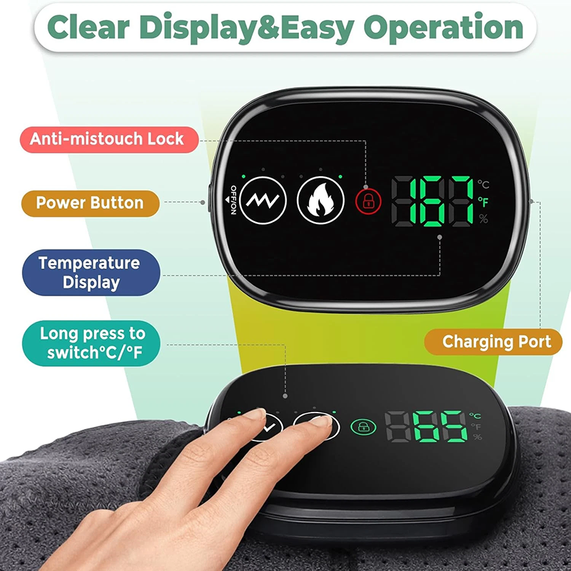 Heated Shoulder Massager with Vibration Therapy