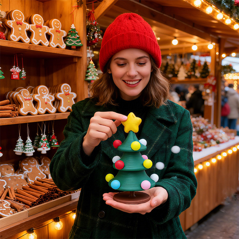 Spinning Top Christmas Tree
