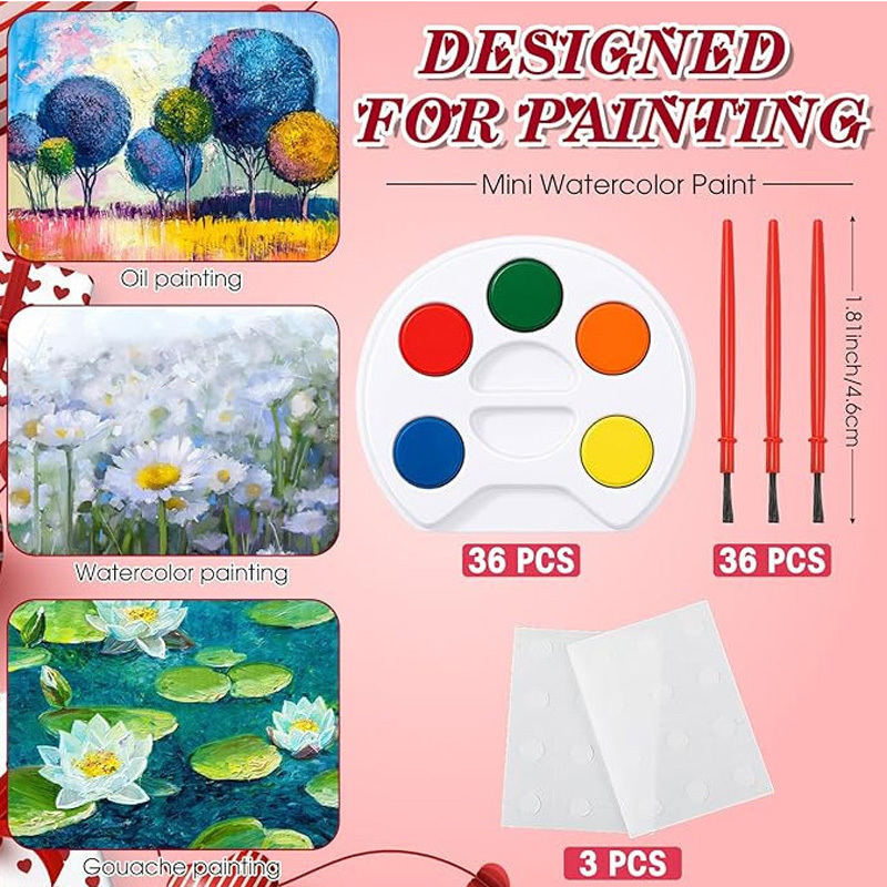 24-piece watercolor paint set