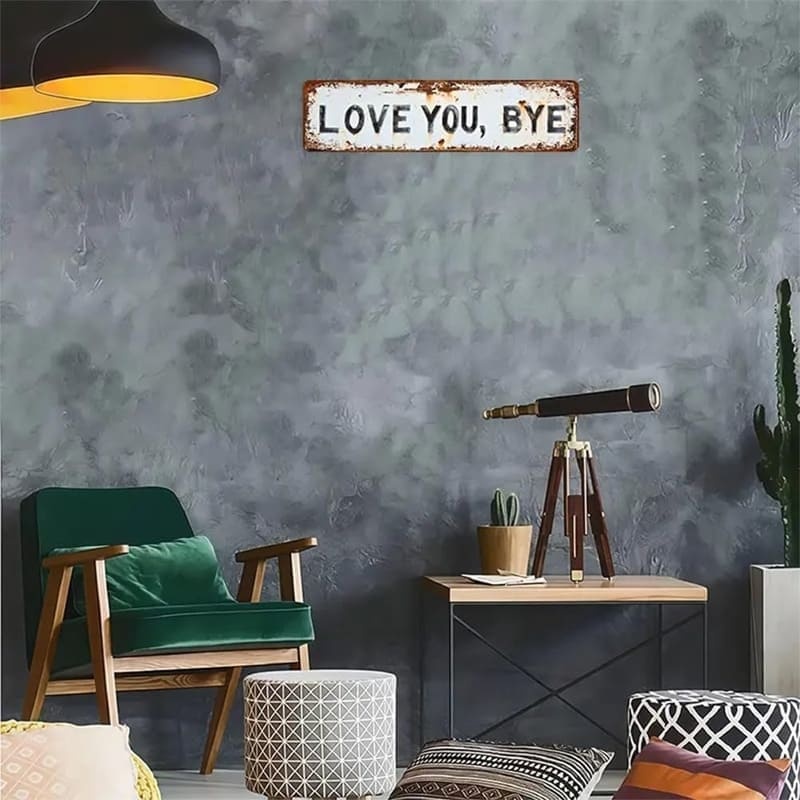Love, Goodbye – Vintage Metal Wall Decor