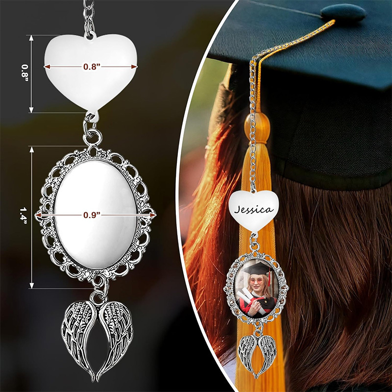 Custom photo graduation tassel ornament