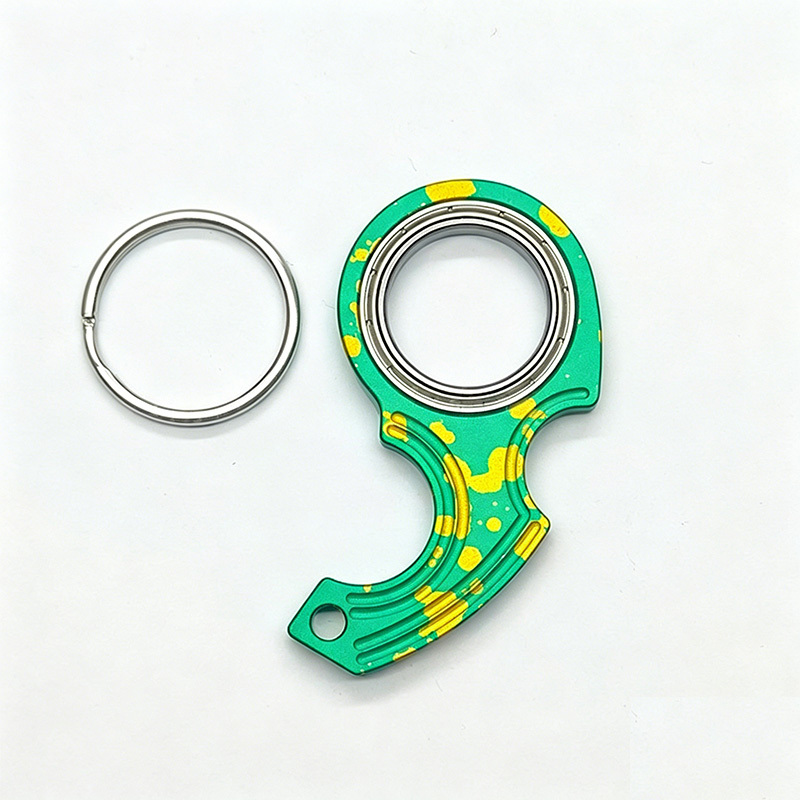 Rotating decompression keychain
