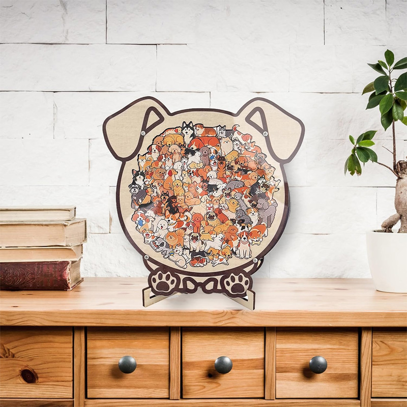 Cute Wooden Stacking Puzzle