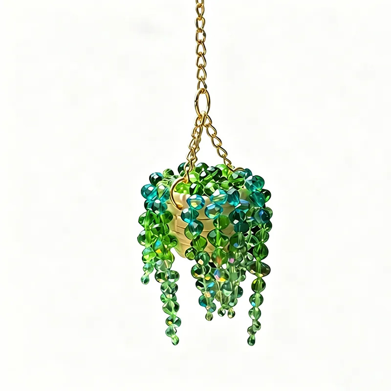 Creative Crystal Bead Hanging Basket