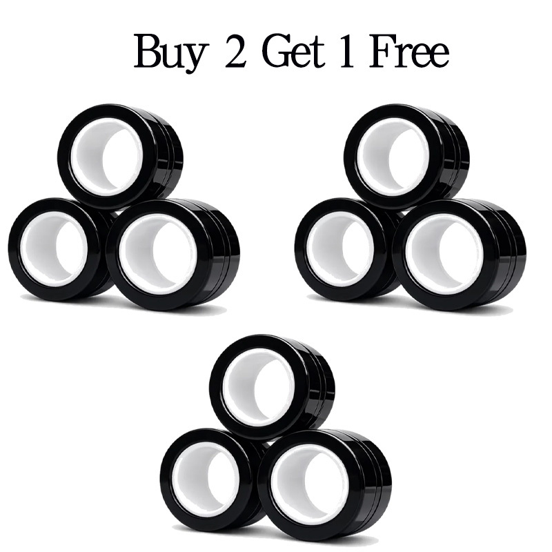 Magnetic decompression fidget spinner