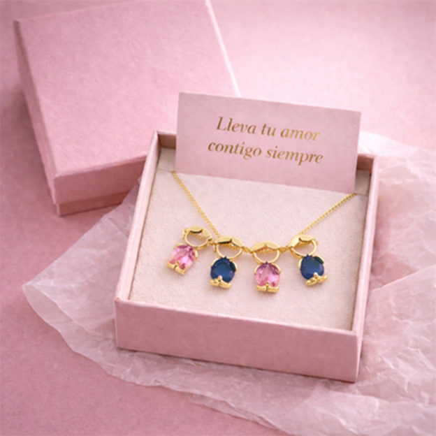 Parent-child pendant necklace