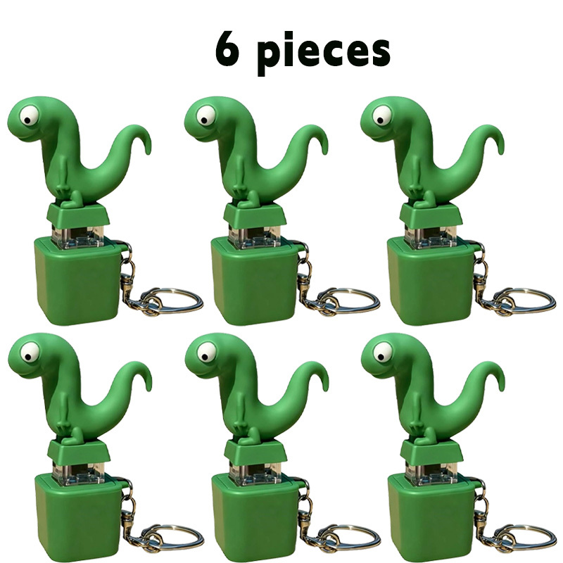 Lizard-shaped stress-relieving button keychain