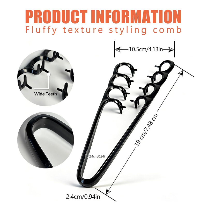 Men's Textured Multi-tooth Volumizing Styling Comb